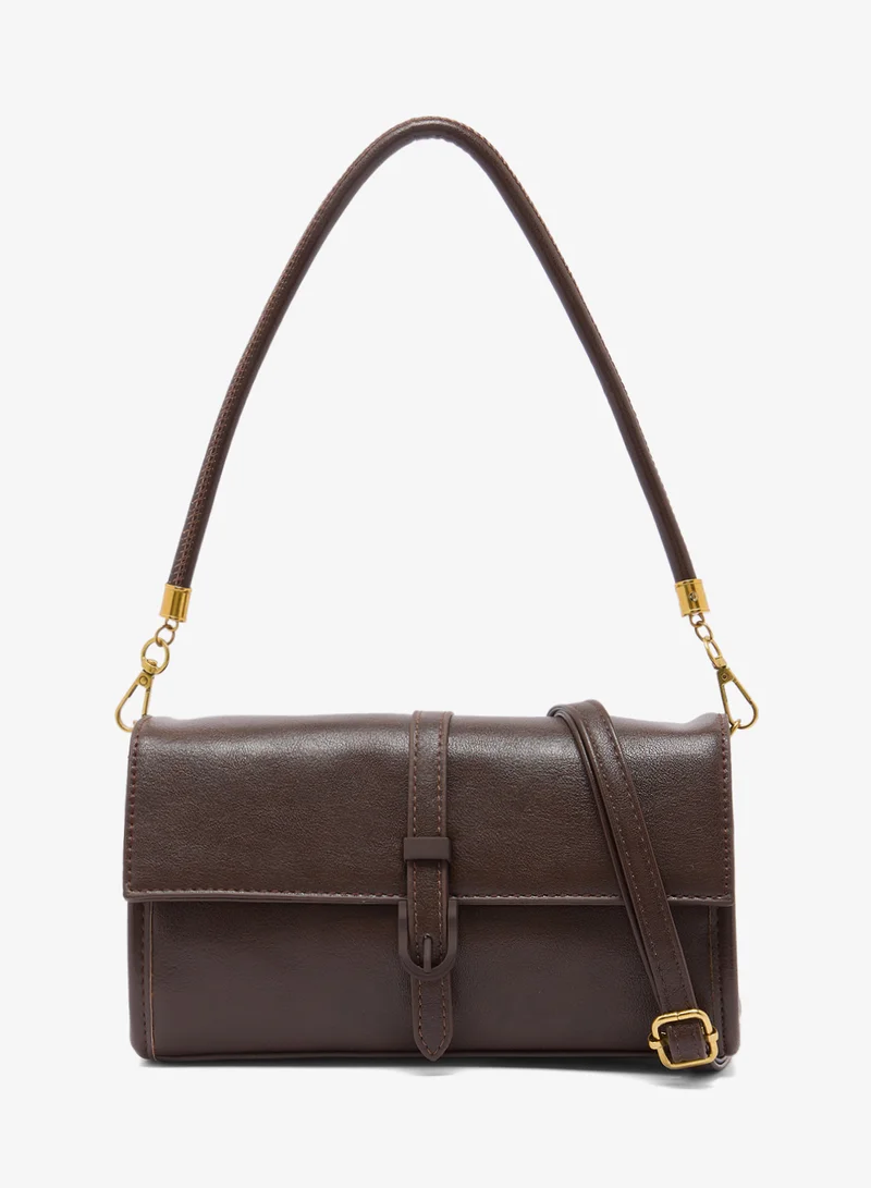 ايلا East-To-West Buckle Detail Shoulder Bag